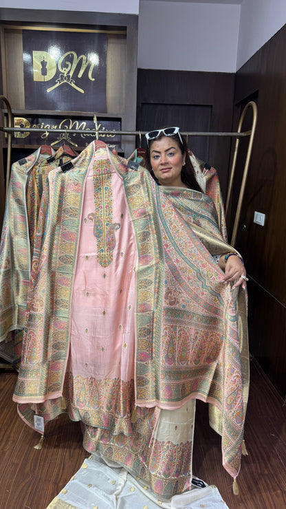 Ruhani Banarasi Unstitched Suit