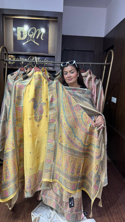 Ruhani Banarasi Unstitched Suit