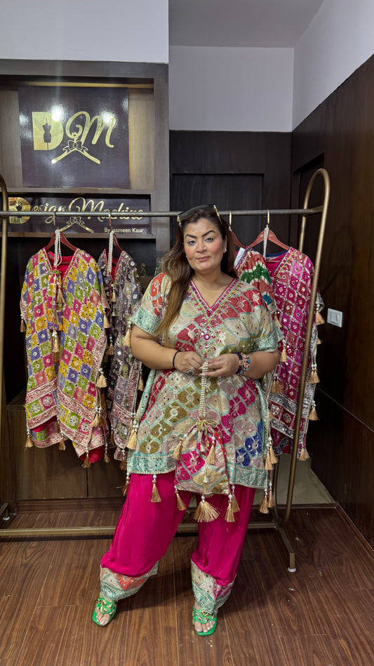 Zivelle Glass Tissue Short Kaftan Co-ord Set