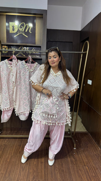 Zarisha Lakhnavi Short Kaftan Co-ord Set