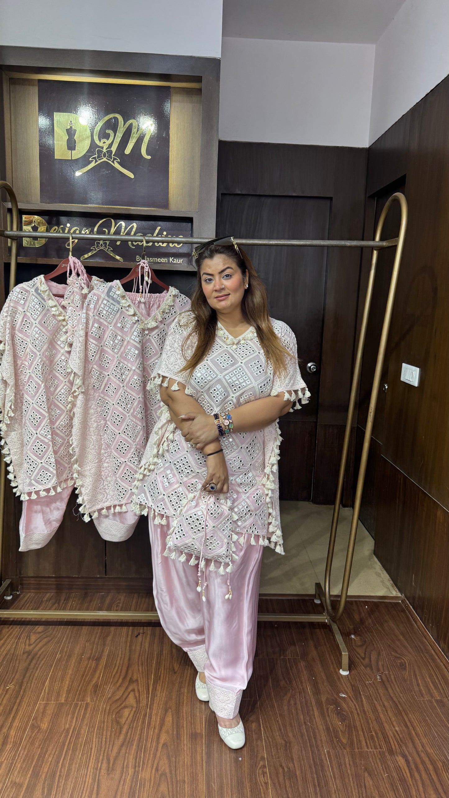 Zarisha Lakhnavi Short Kaftan Co-ord Set