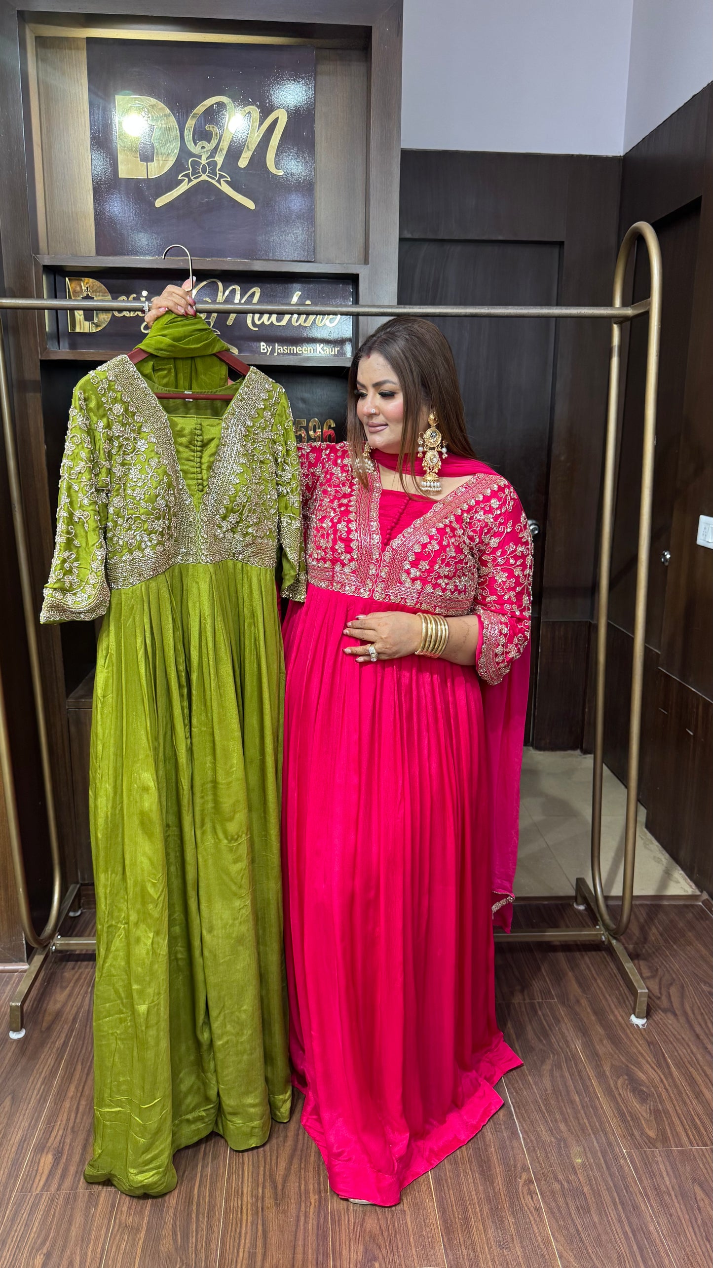 Aashvielle Pure Chunon Anarkali Suit