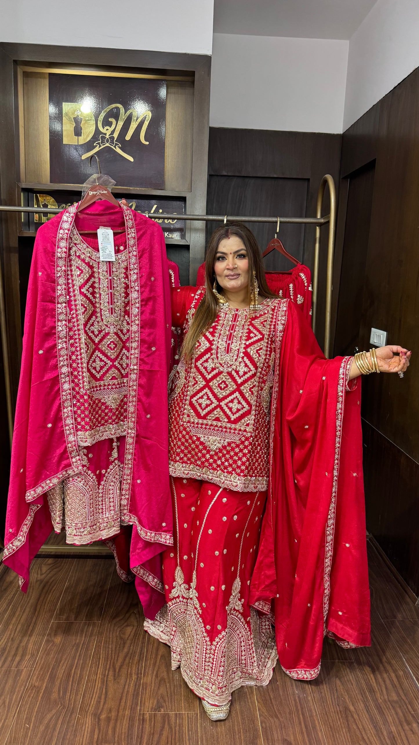 Zaylora Pure Chunon Sharara Suit