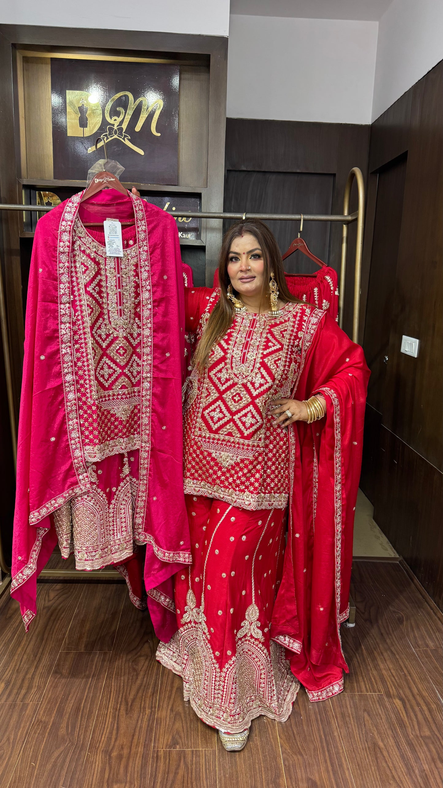 Zaylora Pure Chunon Sharara Suit