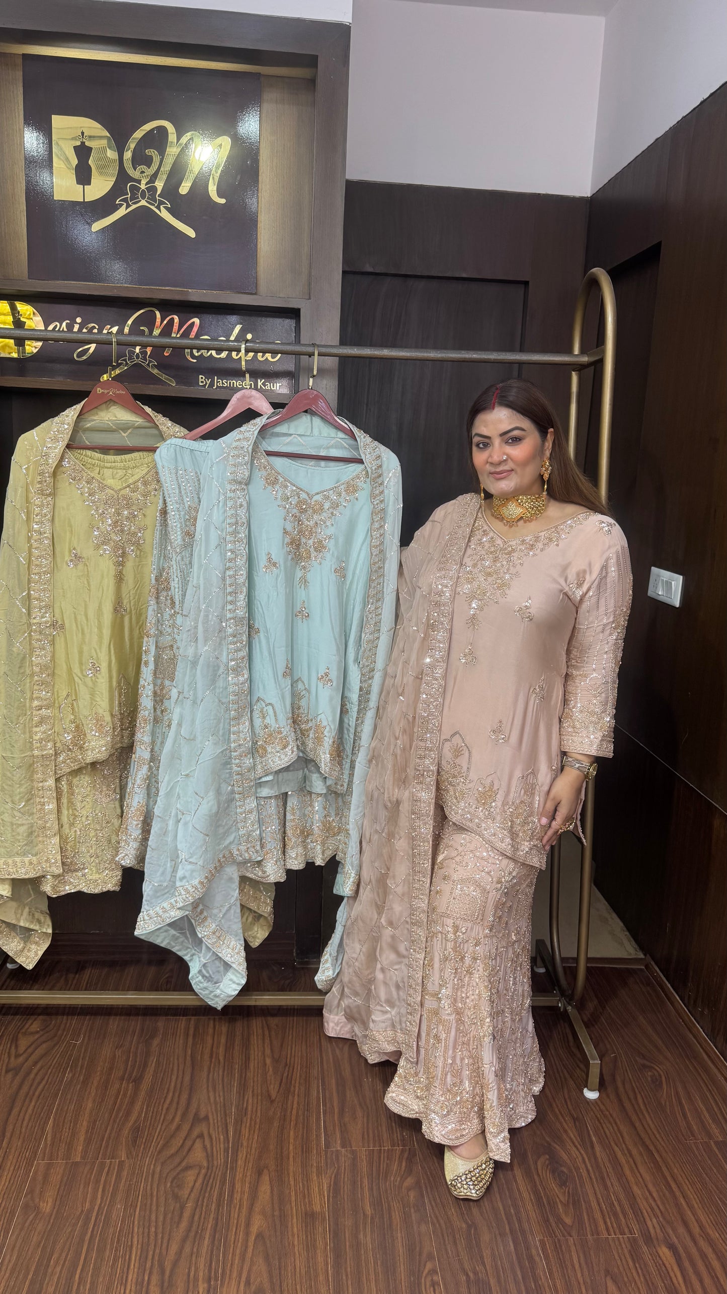 Arvella (Glass Tissue Sharara Suit)