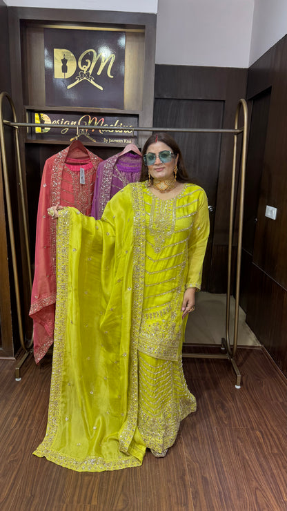 Veloura (Glass Tissue Sharara Suit)