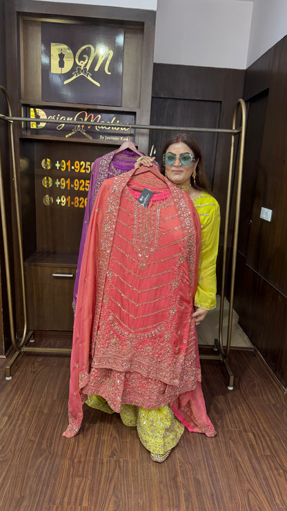 Veloura (Glass Tissue Sharara Suit)