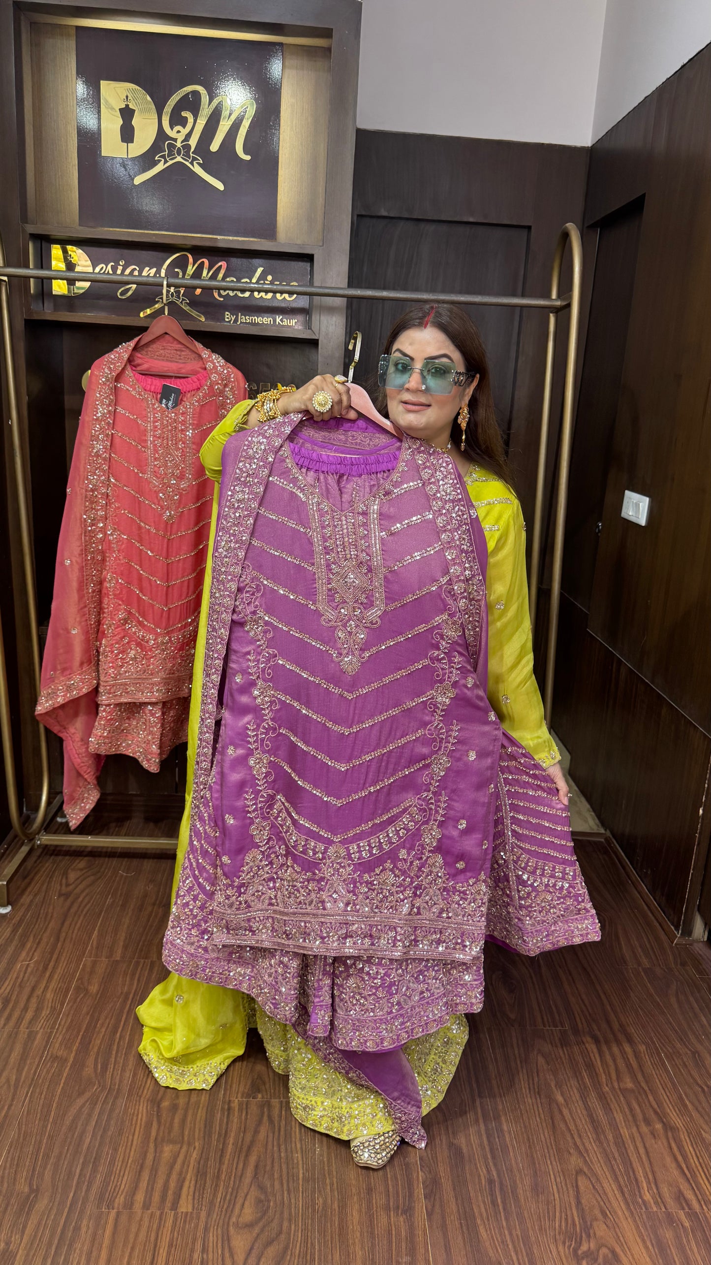 Veloura (Glass Tissue Sharara Suit)