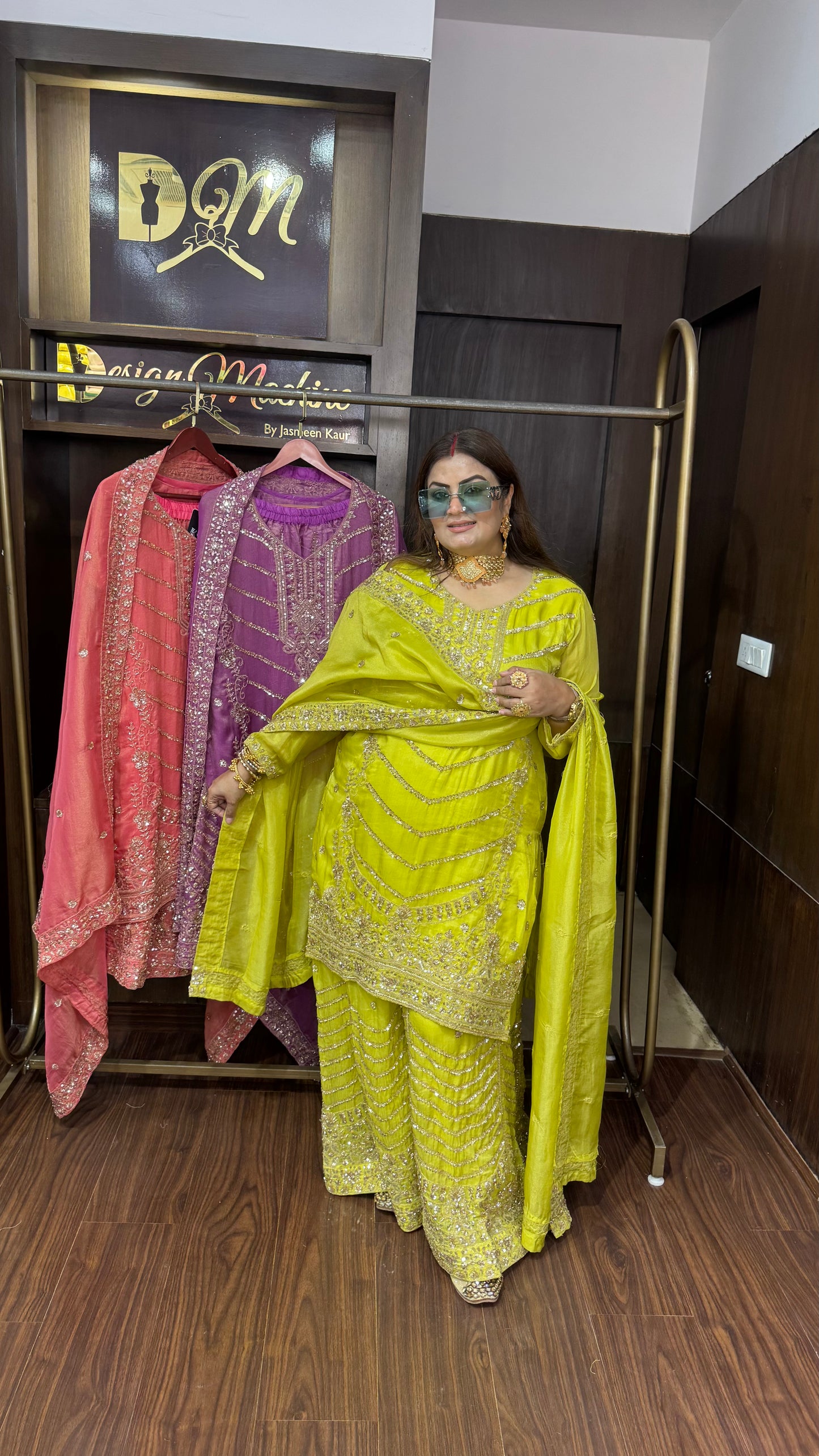 Veloura (Glass Tissue Sharara Suit)