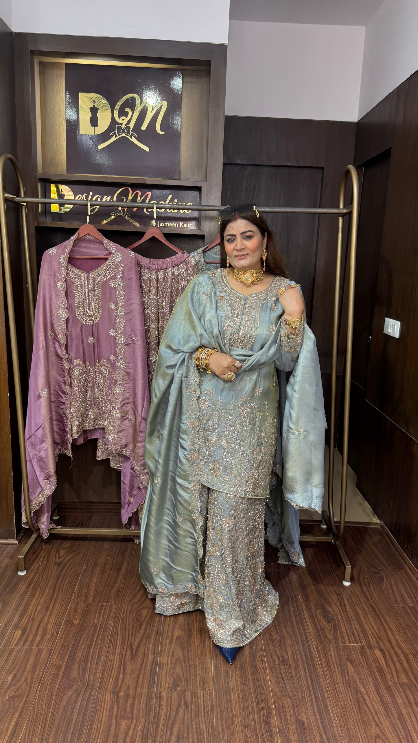 Aurielle (Glass Tissue Sharara Suit)