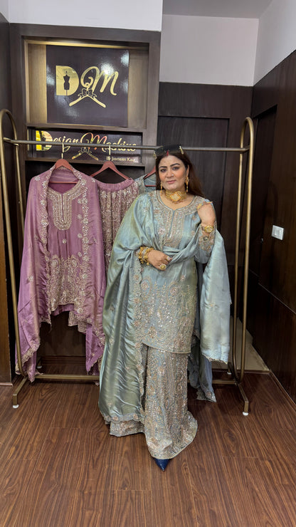 Aurielle (Glass Tissue Sharara Suit)