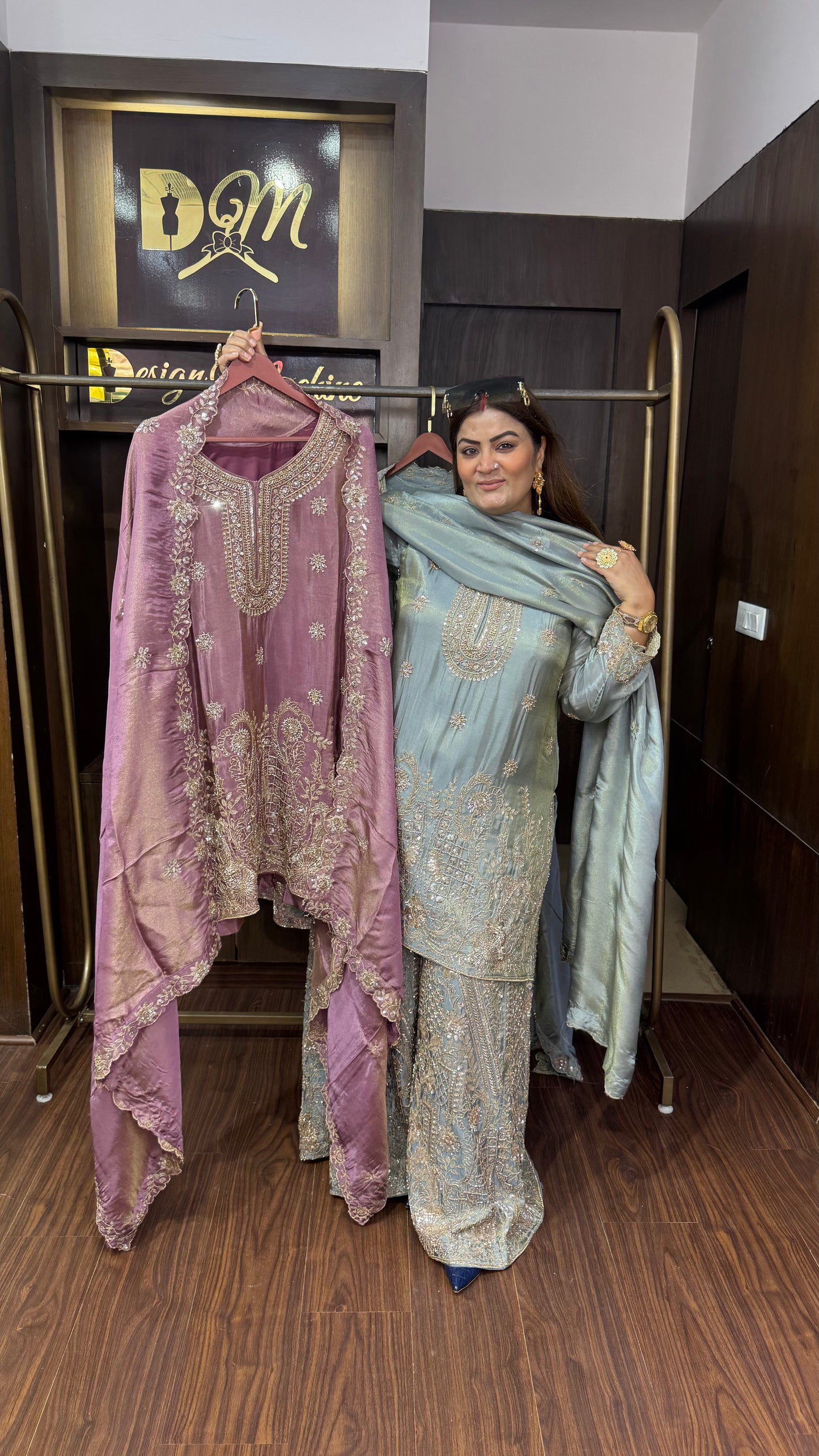 Aurielle (Glass Tissue Sharara Suit)