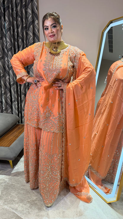 Aabira Pure Crepe Ready Made