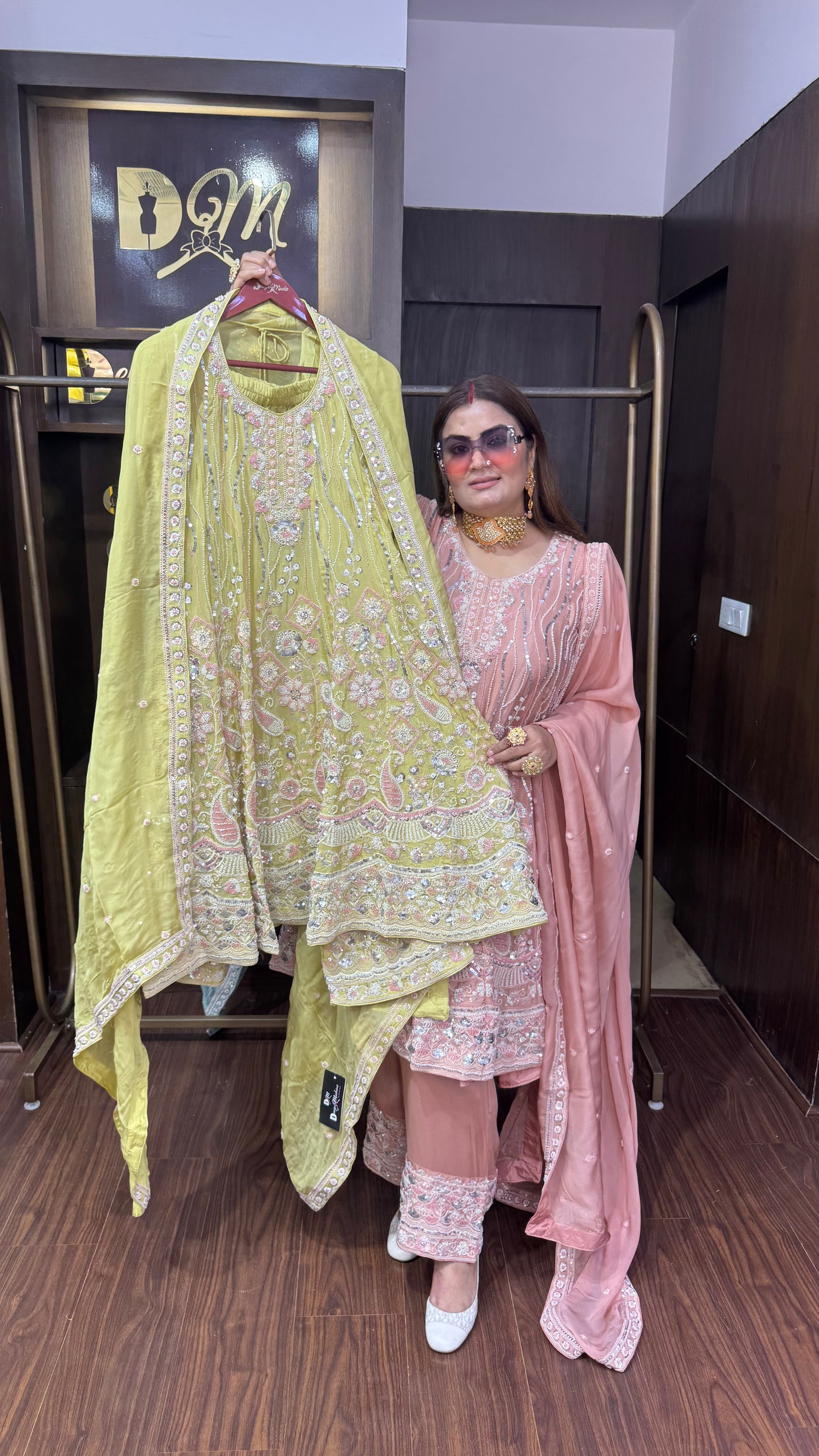 Novira (Chinnon Crepe Anarkali Suit)
