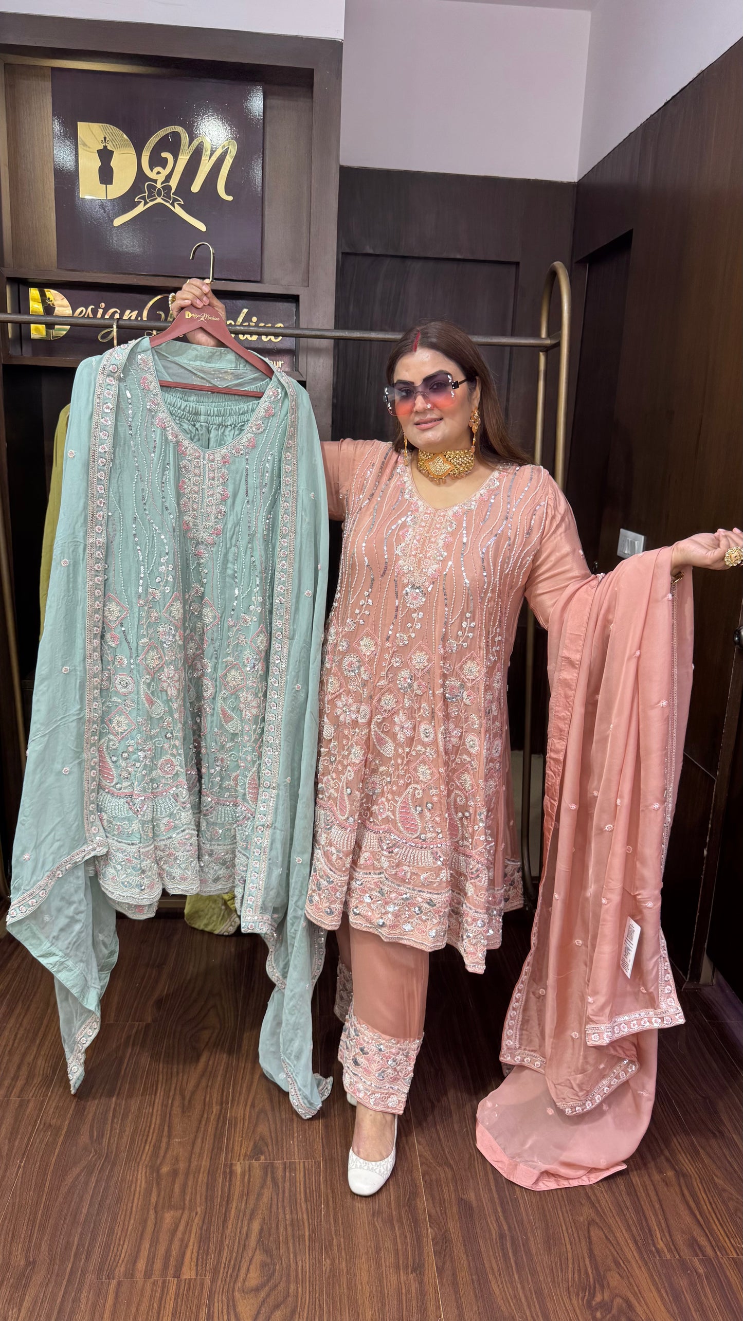 Novira (Chinnon Crepe Anarkali Suit)