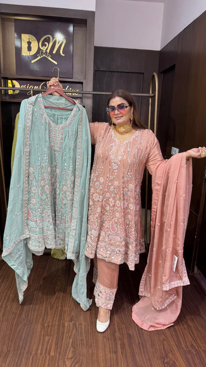 Novira (Chinnon Crepe Anarkali Suit)