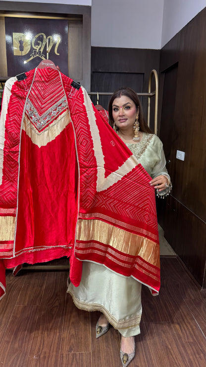 Zareen Gajji Silk Unstitched Suit