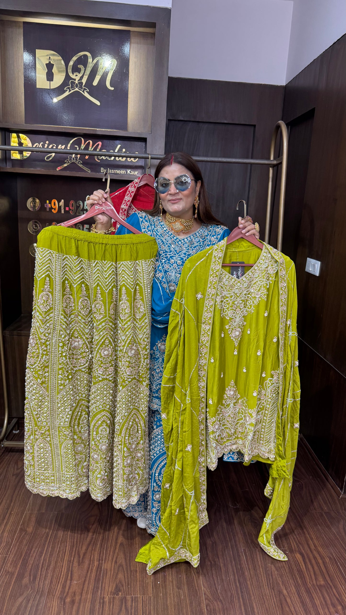 Zurelia (Glass Tissue Sharara Suit)