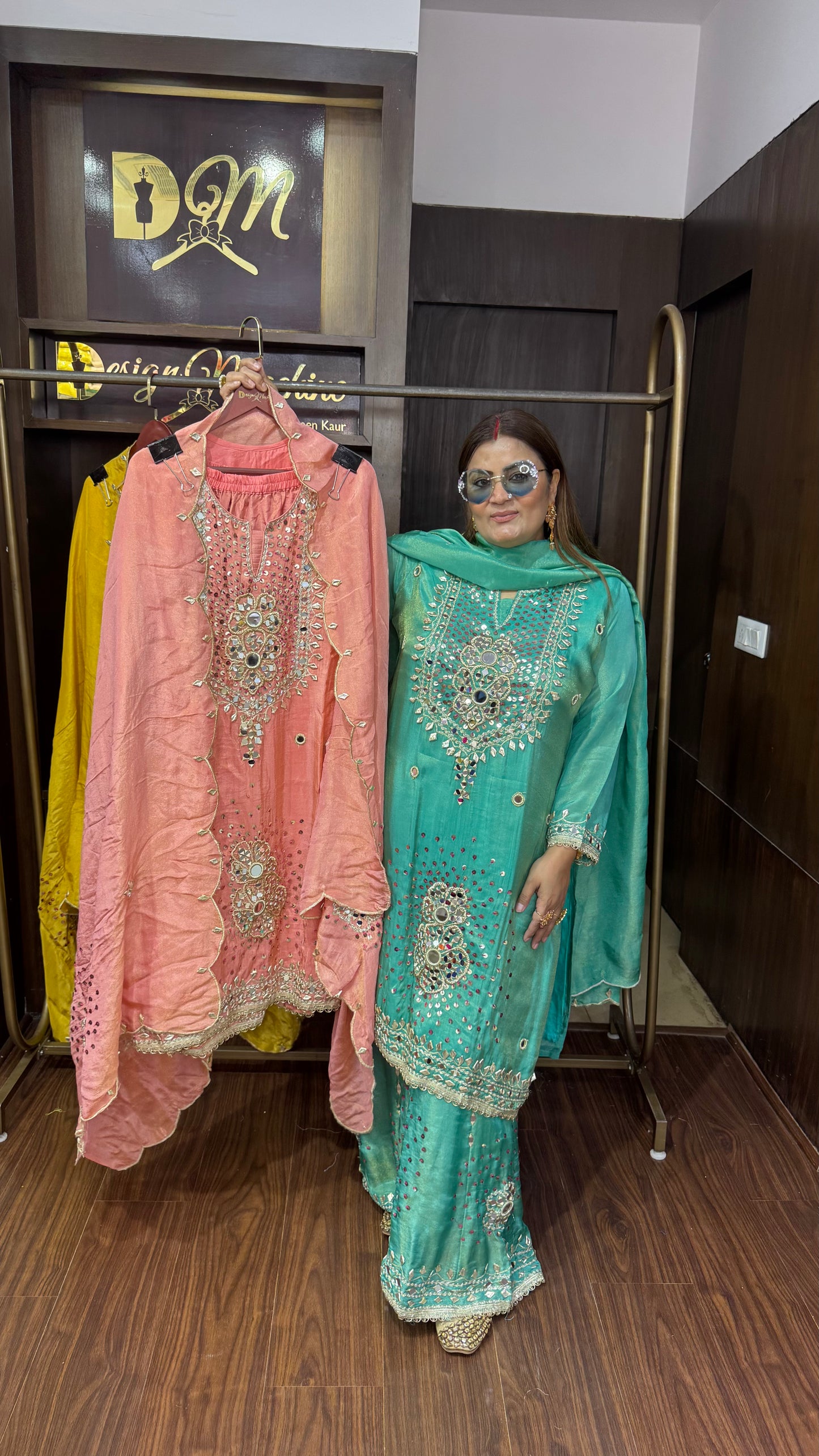 Virelle (Glass Tissue Sharara Suit)