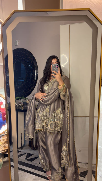 Afsana Cutwork Tissue