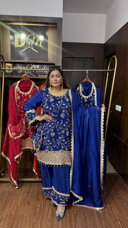 Aafreen Pure Crepe Farshi Salwar Suit