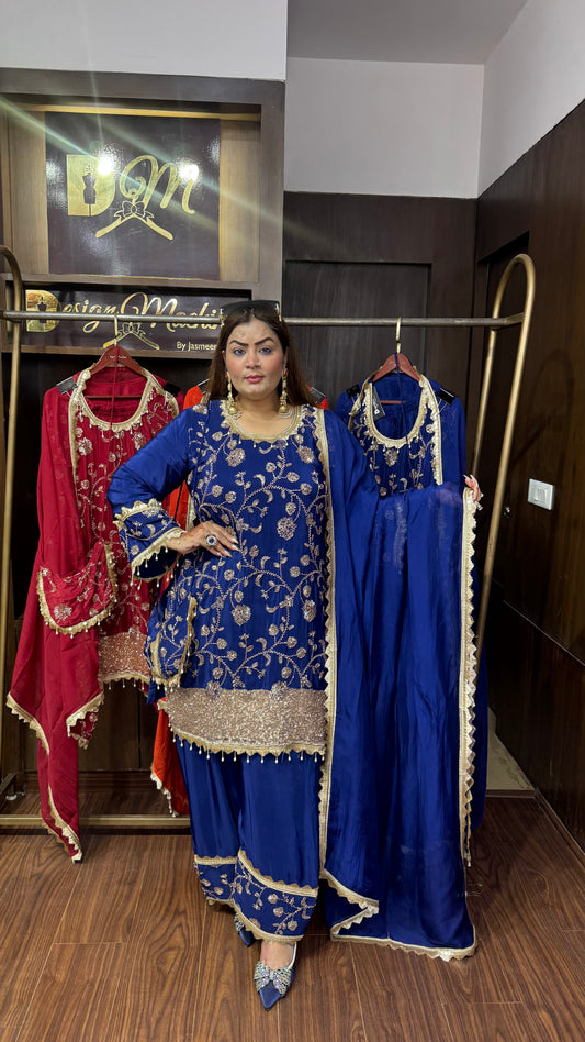 Aafreen Pure Crepe Farshi Salwar Suit