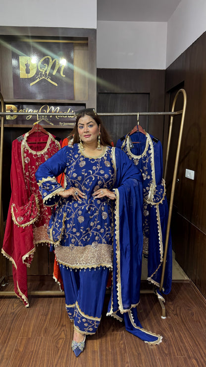 Aafreen Pure Crepe Farshi Salwar Suit