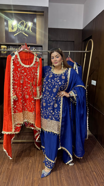 Aafreen Pure Crepe Farshi Salwar Suit