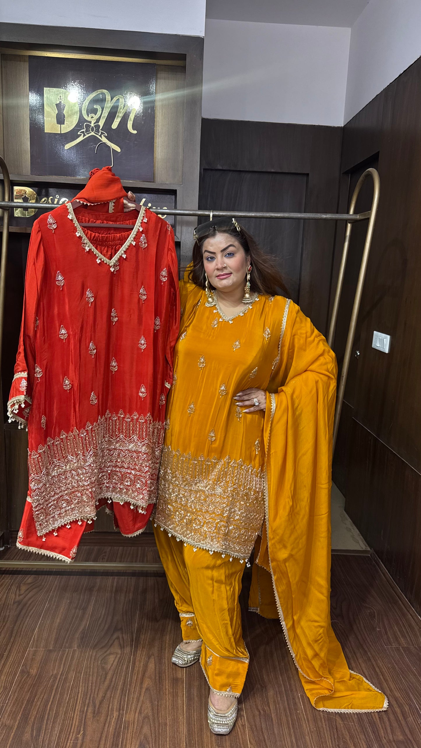 Mahira Pure Crepe Farshi Salwar Suit