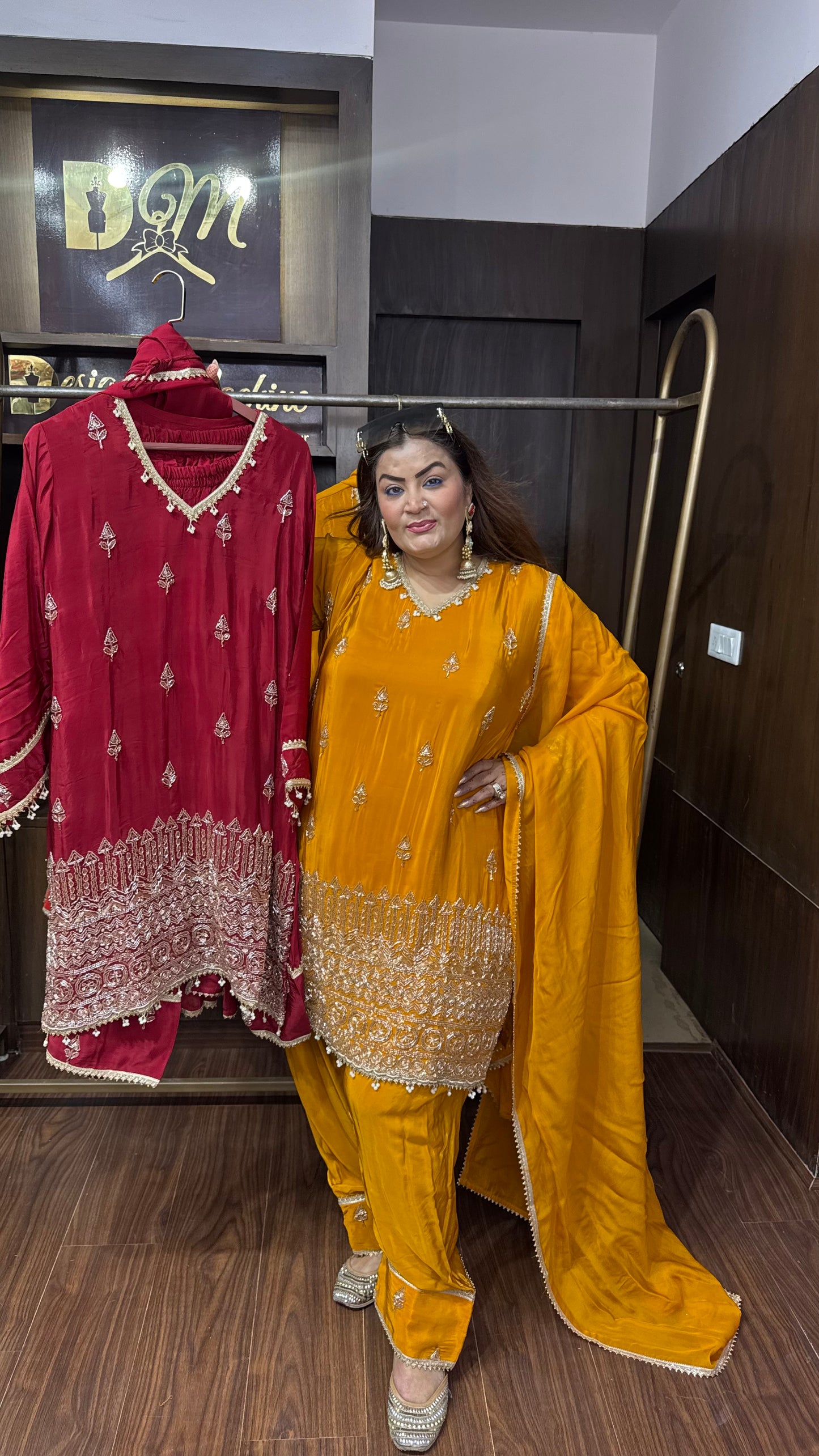 Mahira Pure Crepe Farshi Salwar Suit