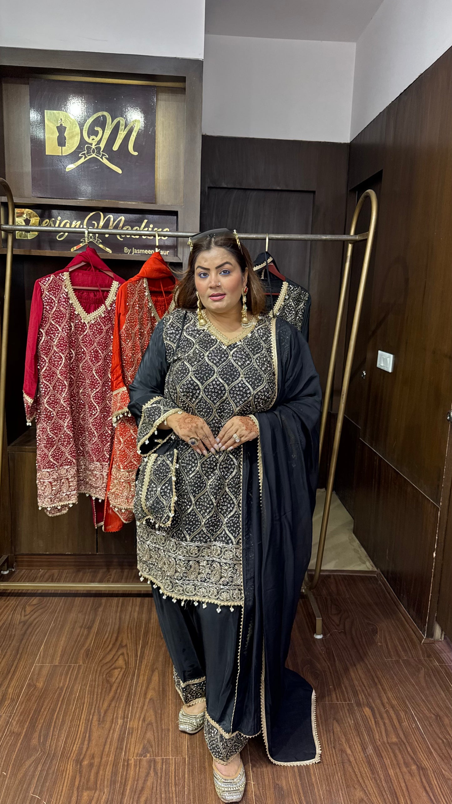 Elara Pure Crepe Farshi Salwar Suit