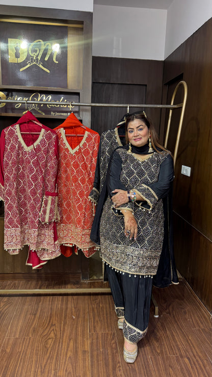 Elara Pure Crepe Farshi Salwar Suit
