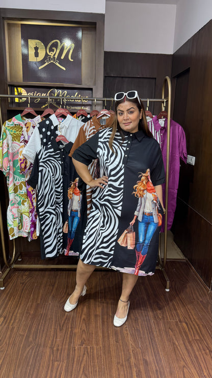 Elviora (Crepe Korean Dress)