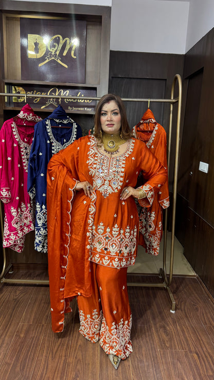 Aurelina Pure Chunon Sharara Suit