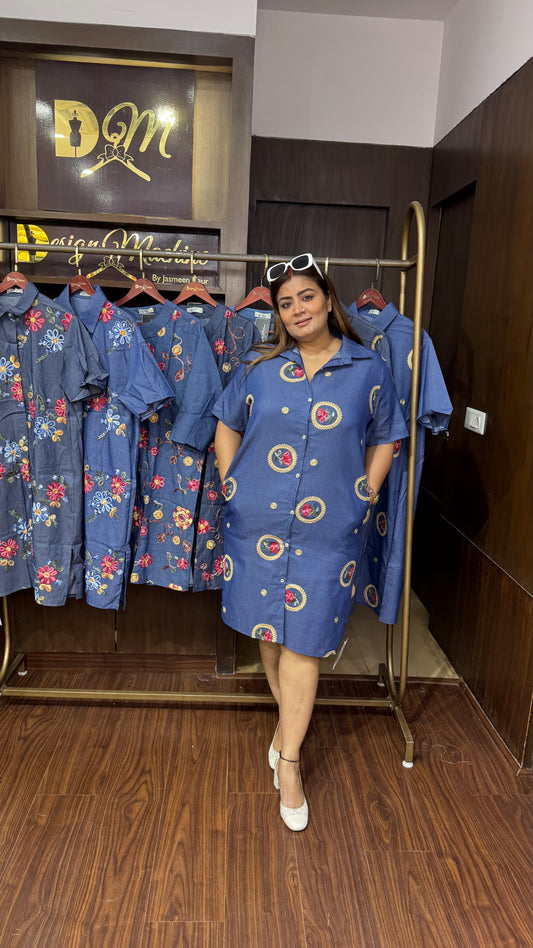 Vireona (Denim Dress)