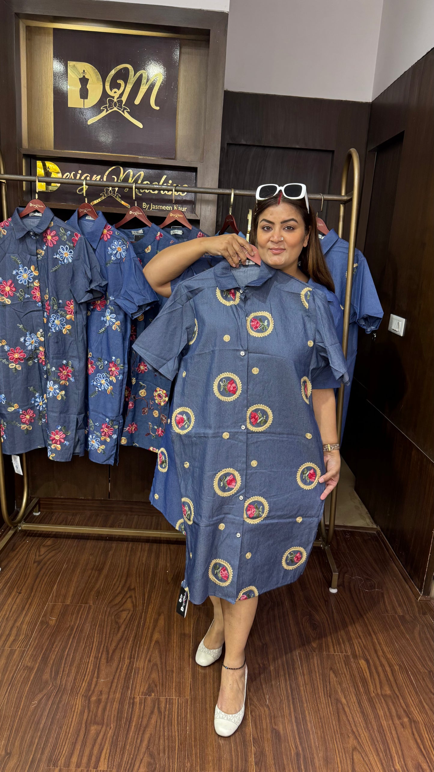Vireona (Denim Dress)