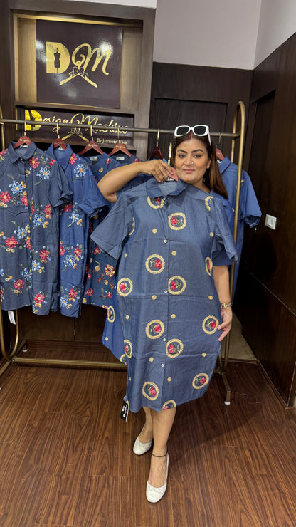 Vireona (Denim Dress)