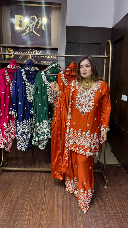 Aurelina Pure Chunon Sharara Suit