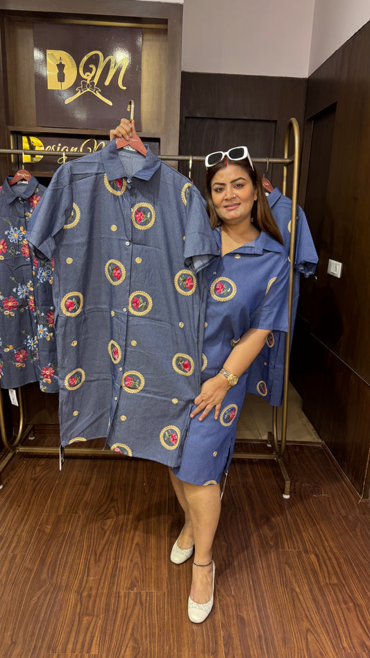 Vireona (Denim Dress)