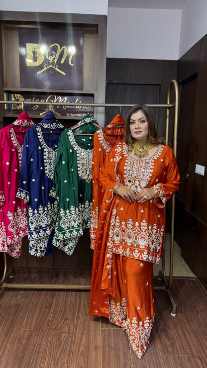 Aurelina Pure Chunon Sharara Suit