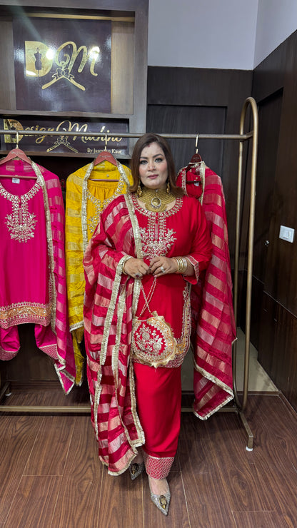 Zarelle Glass Tissue Farshi Salwar Suit