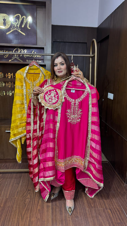 Zarelle Glass Tissue Farshi Salwar Suit