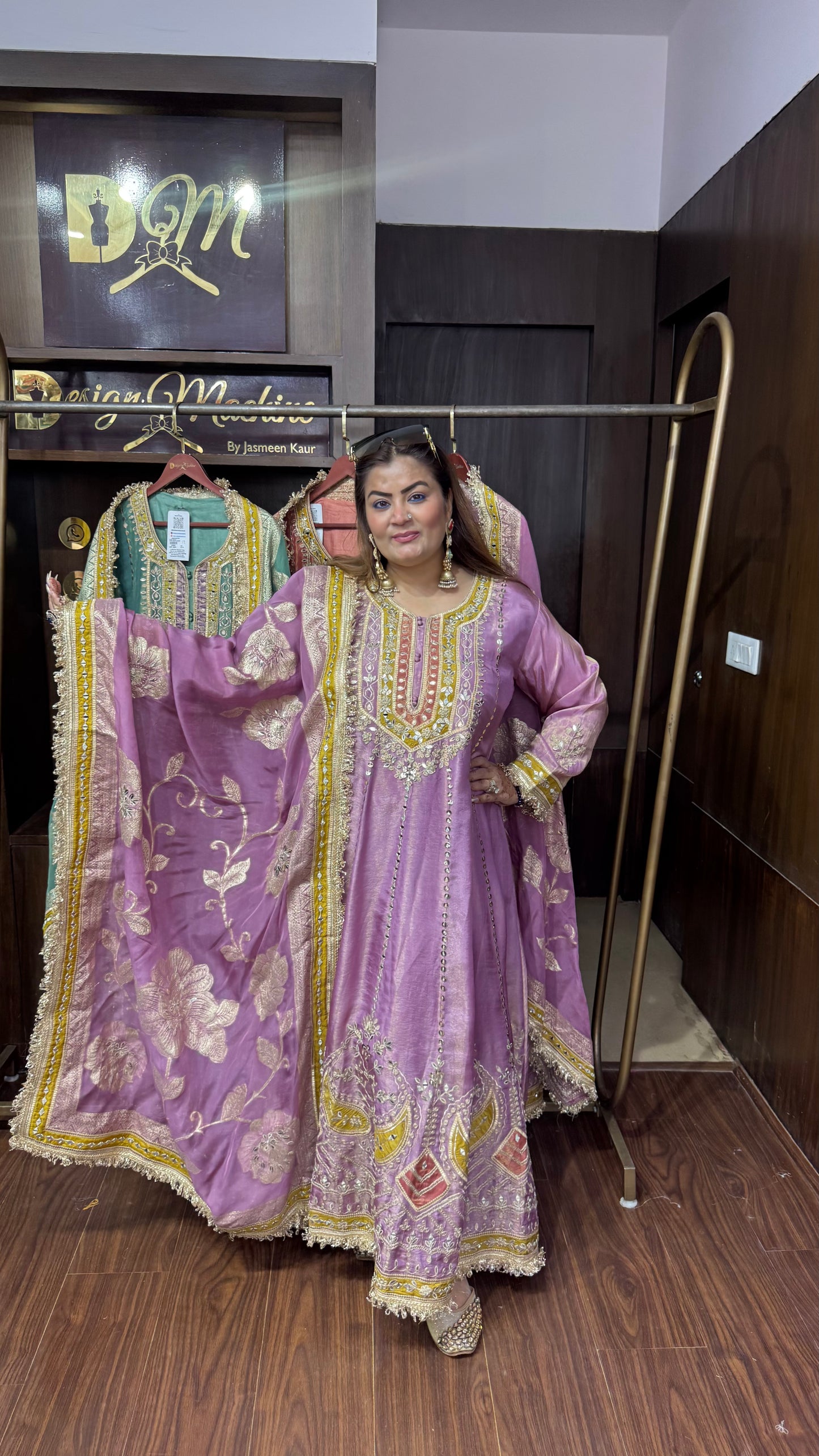 Zunaira Pure Chunon Anarkali Suit