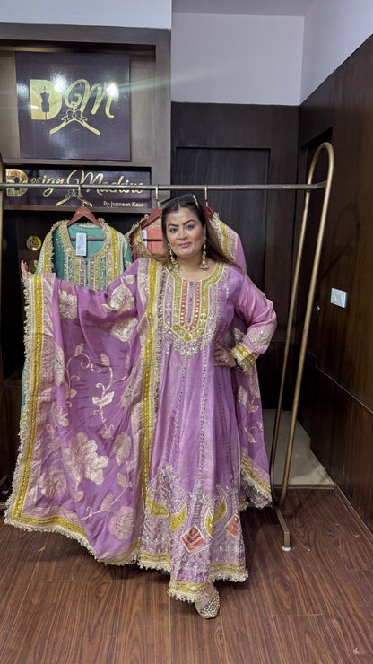 Zunaira Pure Chunon Anarkali Suit