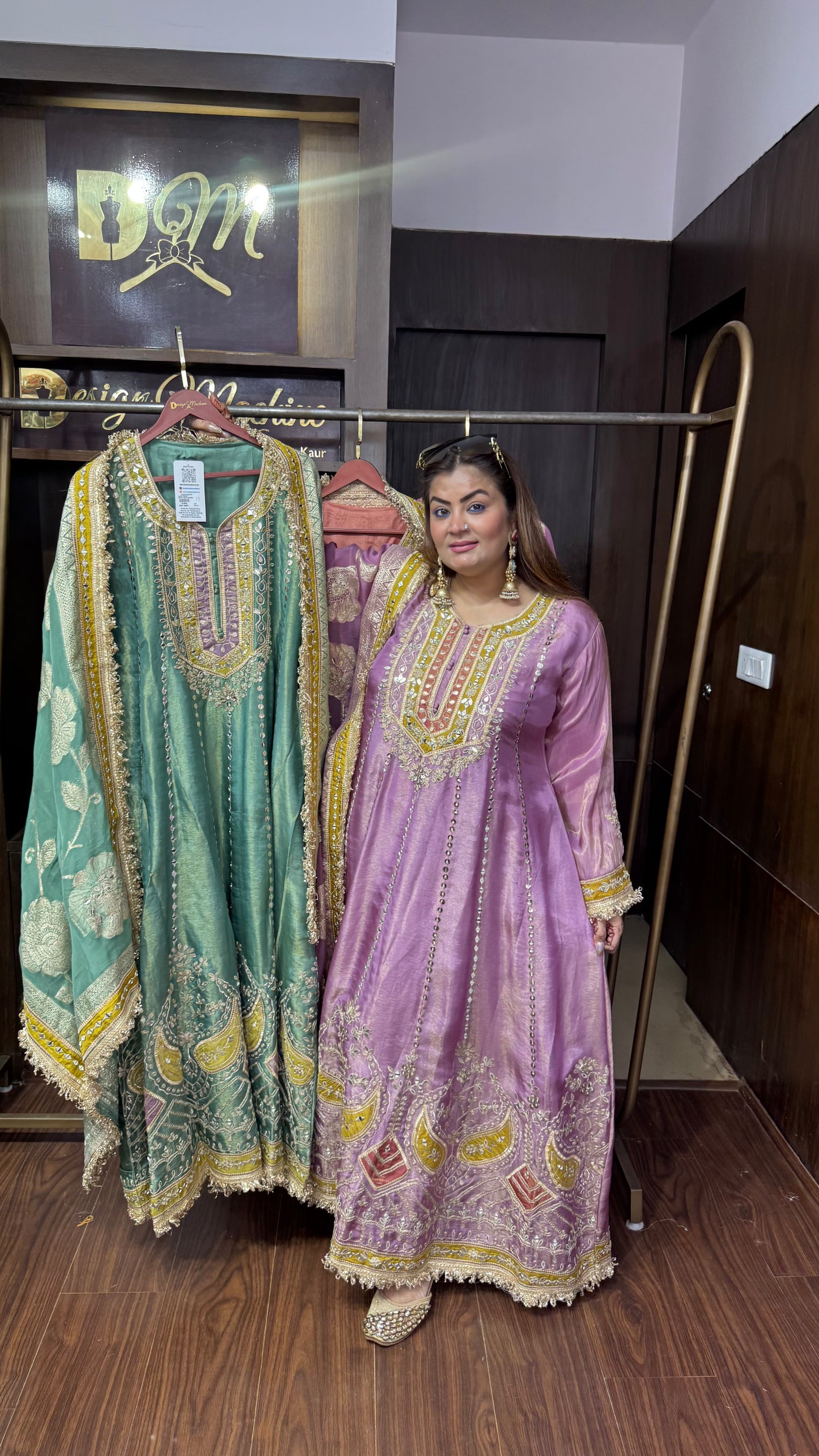 Zunaira Pure Chunon Anarkali Suit