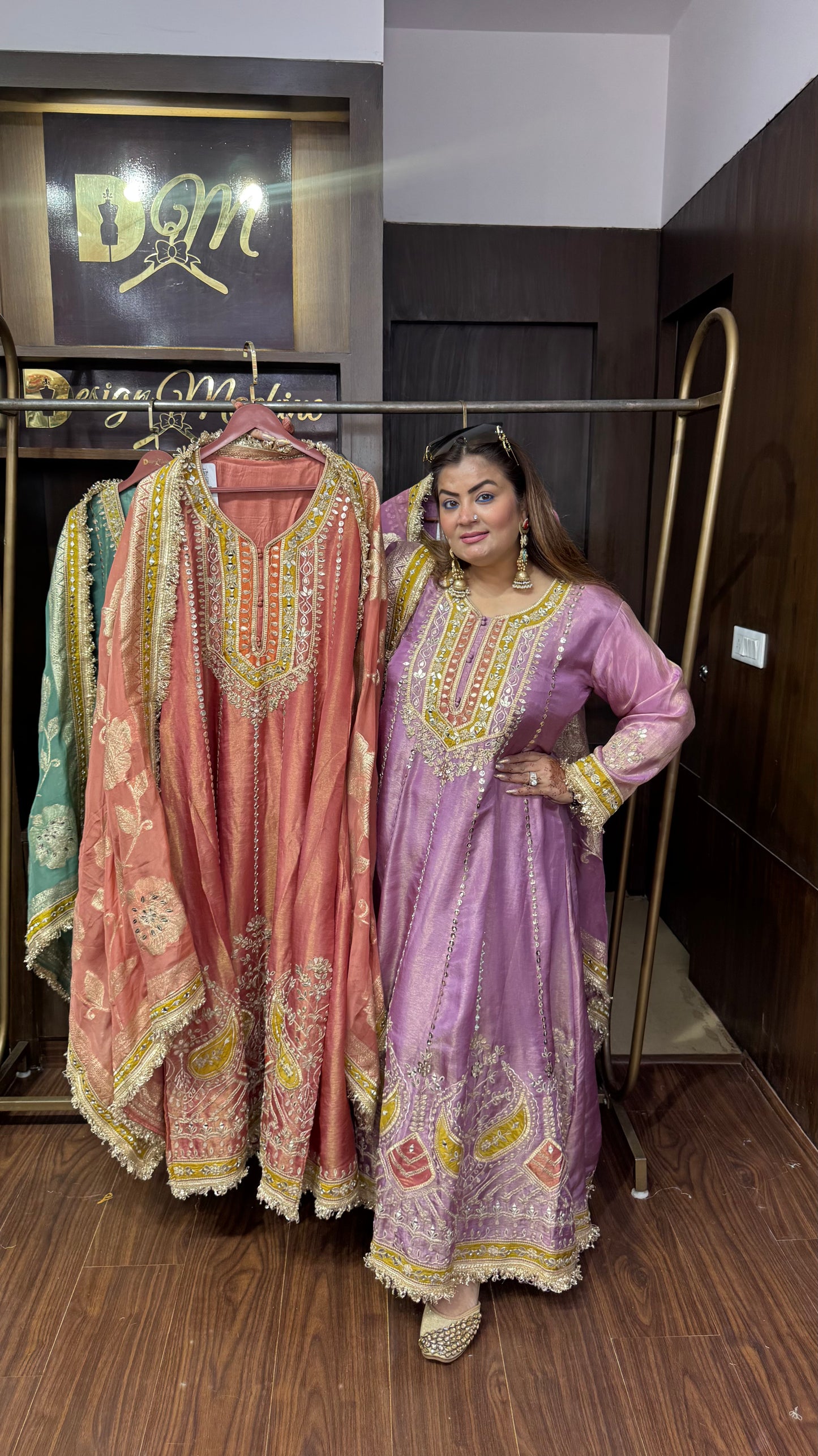 Zunaira Pure Chunon Anarkali Suit