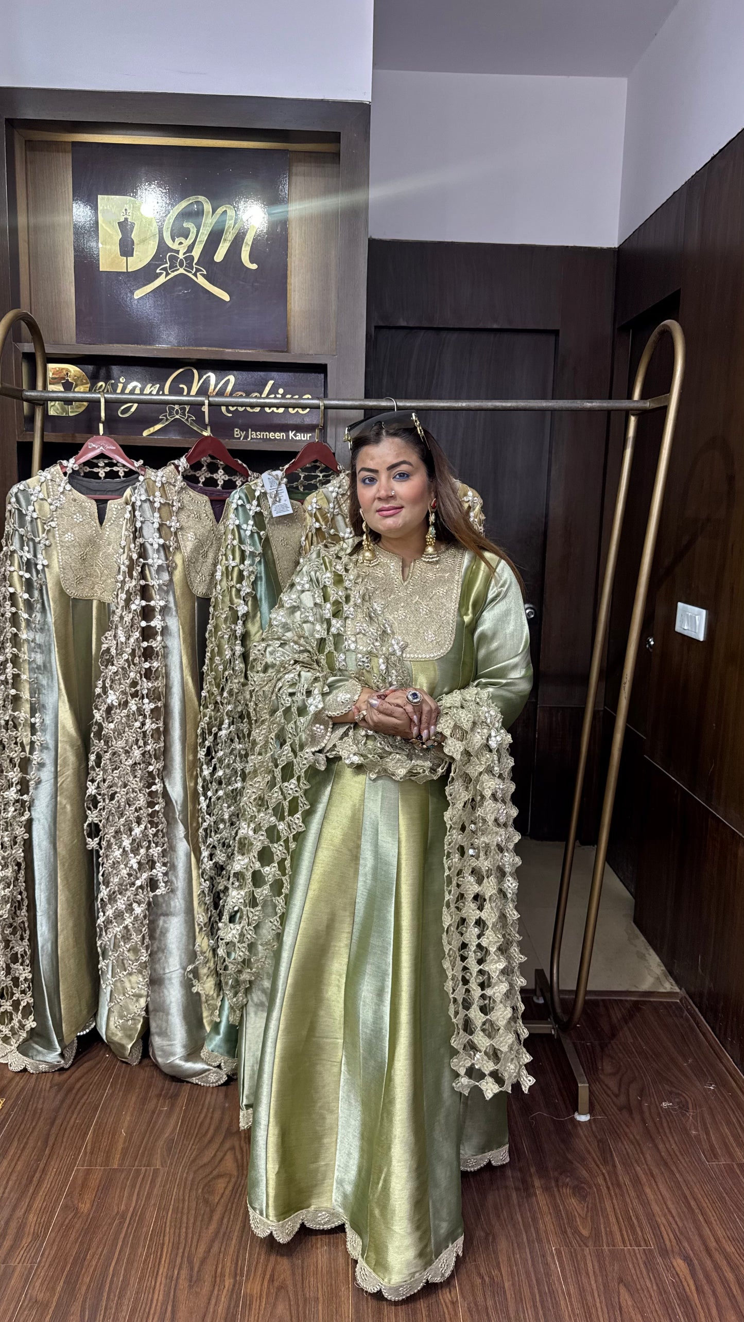 Eshaal Pure Chunon Anarkali Suit