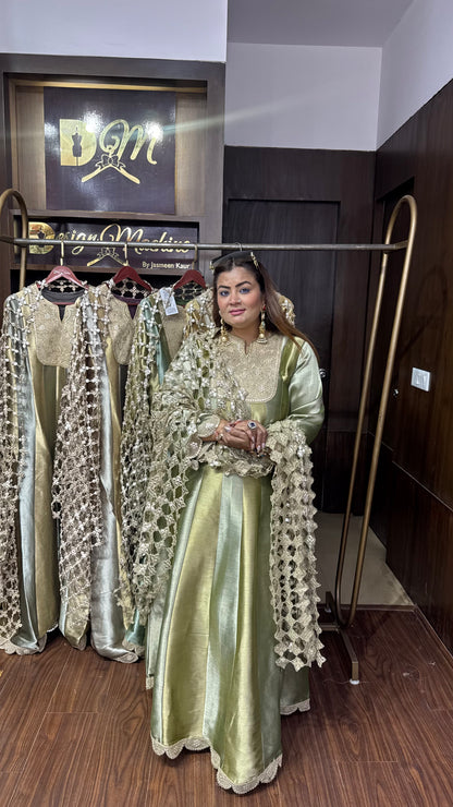 Eshaal Pure Chunon Anarkali Suit
