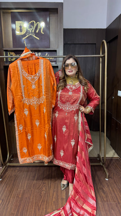 Elanvya Pure Silk Suit