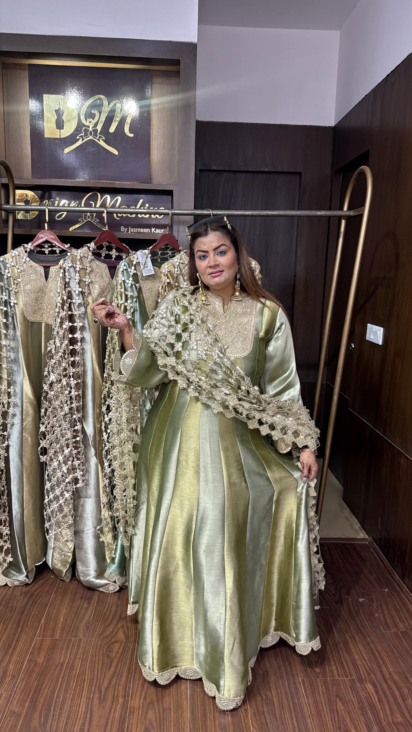 Eshaal Pure Chunon Anarkali Suit